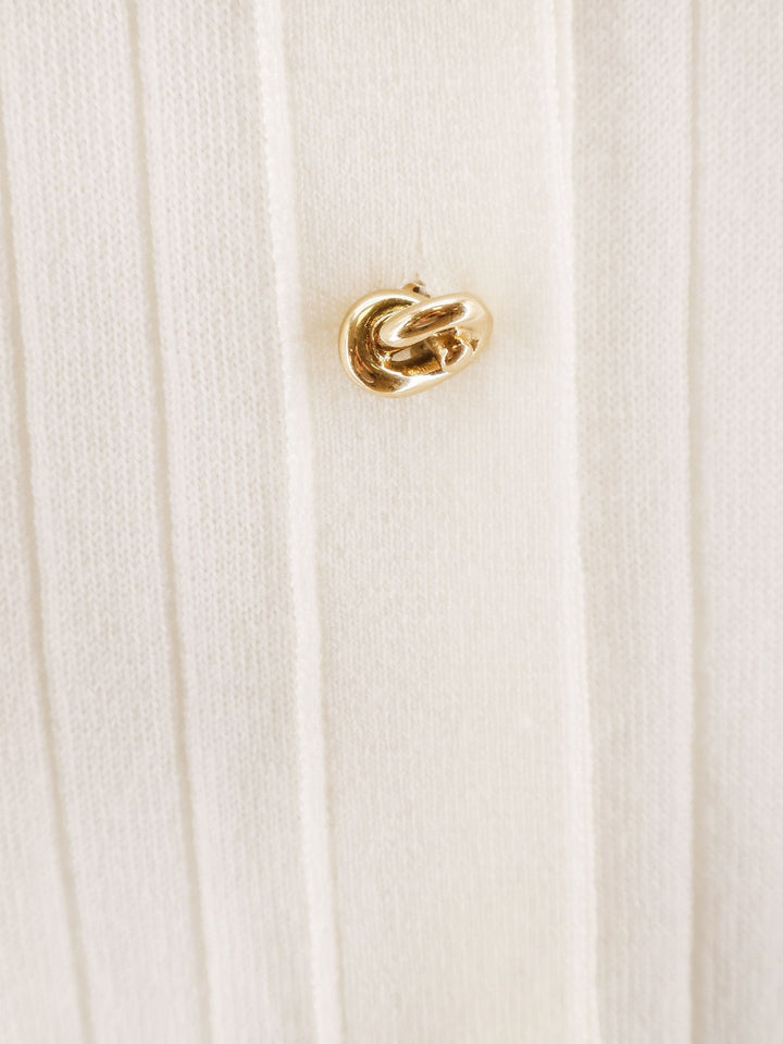 Wool cardigan with Knot buttons