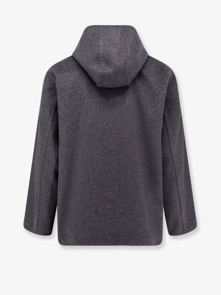 Wool jacket with hood