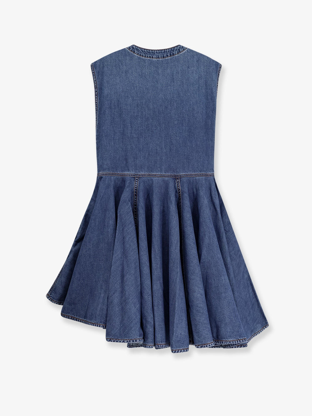 Wrap denim dress